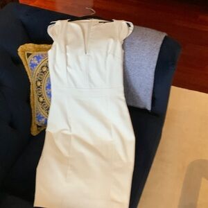 French Connection Cream Midi Dress